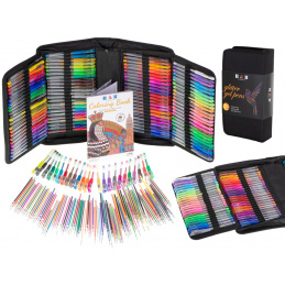 Aga Barvna gelna peresa v etuiju 120 kosov + 120 polnil