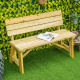 Aga Lesena vrtna klop 116x56x80 cm Naravna