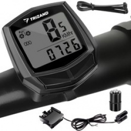 Vodoodporen kolesarski števec IPX4 Črna Trizand 18664