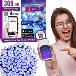 300LED HLADNO BELA - SVETILKA S TELEFONSKIM UPRAVLJANJEM