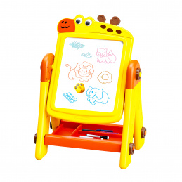 Aga4Kids Otroška tabla za flomastre 2v1 Rumena