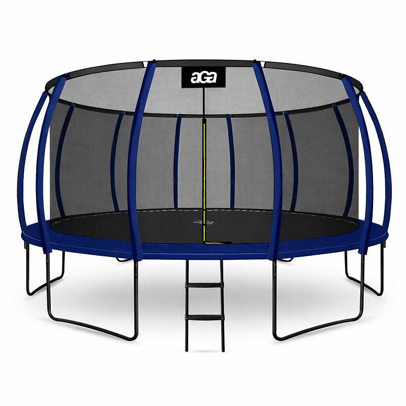 Aga SPORT EXCLUSIVE Trampolin 500 cm Temno modra + zaščitna mreža + lestev