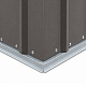 Aga vrtna hiška 217x174x110 cm sivo-rjava