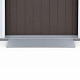Aga vrtna hiška 236x190x174 cm sivo-rjava