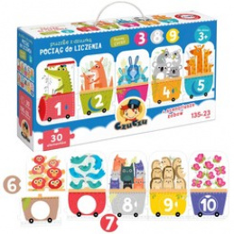 CzuCzu Puzzle z odprtino Številčni vlak ZA4073