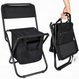Turistični ribiški stol z naslonjalom in torbo