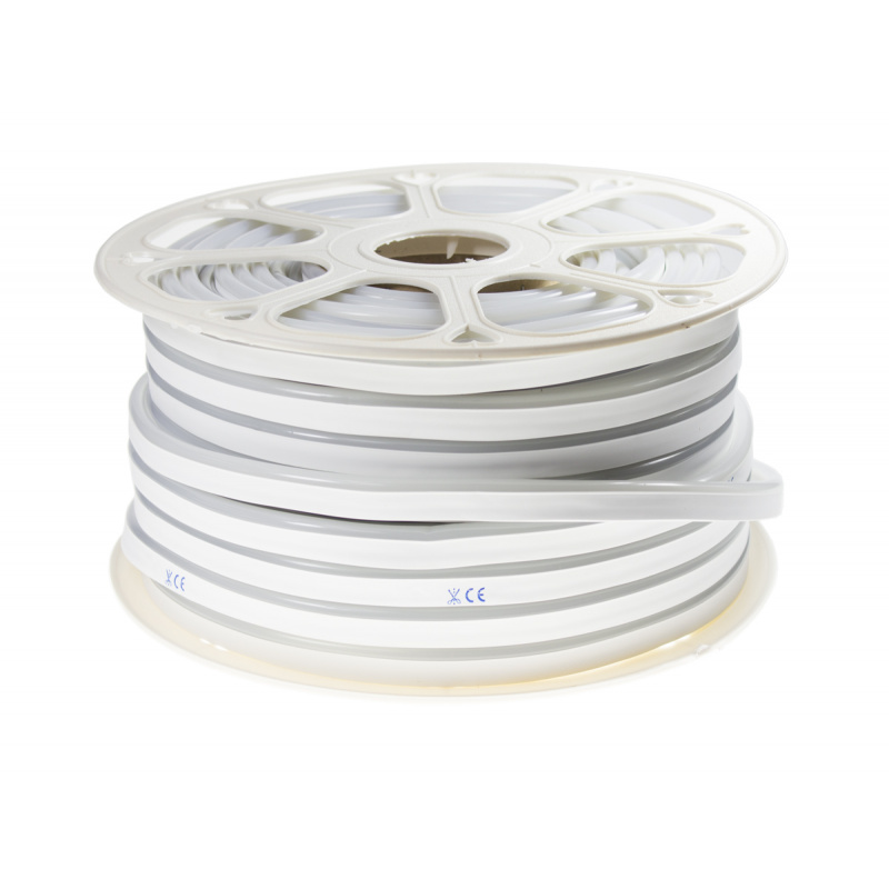 LED trak NEON - 230V - 1m - 8W/m - IP68 - vodotesen - hladno bela