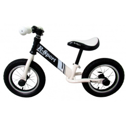 Poganjalec R8 BELO-ČRN Napihljiva kolesa, ležajni volan