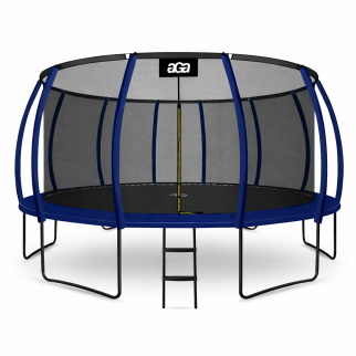 Aga SPORT EXCLUSIVE Trampolin 500 cm Temno modra + zaščitna mreža + lestev