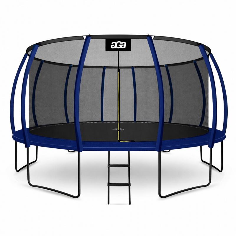 Aga SPORT EXCLUSIVE Trampolin 500 cm Temno modra + zaščitna mreža + lestev