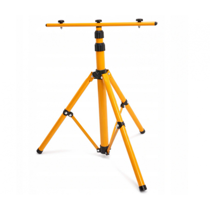 Dvojno stojalo za reflektor - rumeno - 140 cm