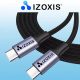 Kabel USB Tip-C PD, 2m črn Izoxis 18927