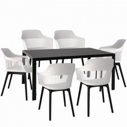 Vrtna garnitura miza + 6 stolov CORNIDO