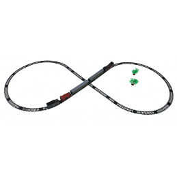 Retro vlak z lučmi, zvokom in dimom 216 cm