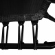 Aga FITNESS Trampolin 130 cm Črna + ročaj
