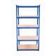 Aga Kovinska polica 180x90x40 cm 5 polic Modra