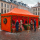 Aga Škarjasti paviljon PARTY 3x6m Oranžna