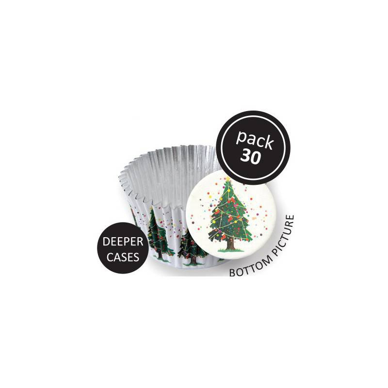 Košarice za mafine 30 kosov BOŽIČNO DREVO - PME - PME