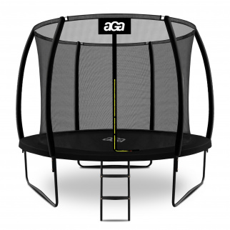 Aga SPORT EXCLUSIVE Trampolin 305 cm Črna + zaščitna mreža + lestev