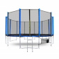 Aga SPORT PRO Trampolin 500 cm Modra + zaščitna mreža + lestev + žep za obutev