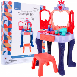 Interaktivna stranišče za deklice 3+ Čarobna palica + Odpiralno ogledalo + Sušilnik + Dodatki 28 el.