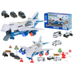 Aga Policijsko tovorno letalo z avtomobili