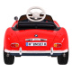 BMW 507 Retro otroški električni avto rdeč + LED avdio + daljinski upravljalnik + eko usnje + EVA + počasen zagon