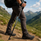 Aga Karbonova treking palica 61–135 cm Črna