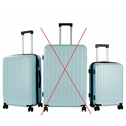 Aga Travel Komplet potovalnih kovčkov vel. M+S Moder 6CZ034 - II. KAKOVOST