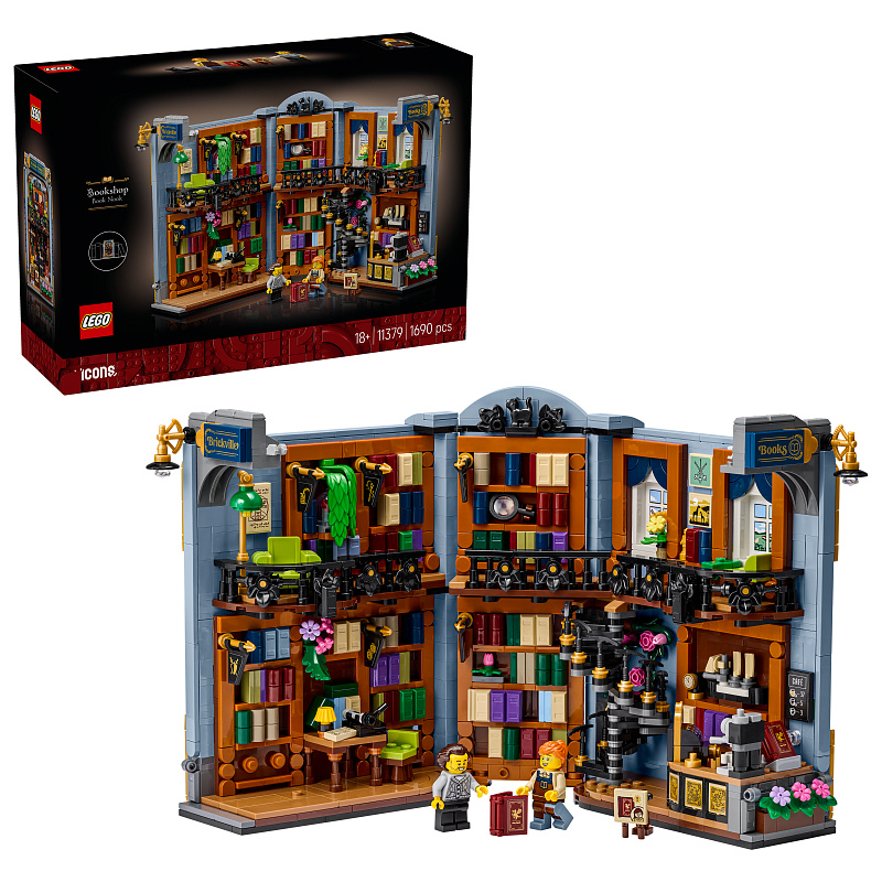 LEGO® Ikone 11379 Knjigarna: Knjižna niša, komplet za sestavljanje