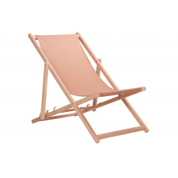 Aga Leseni zložljivi ležalnik Svetlo rjav