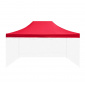 Aga Streha za prodajni kiosk 3x4,5m Rdeča