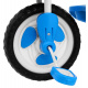 otroško trikolesno kolo Elephant Blue + zvoki + streha + ograja + naslon za noge + ročaj + sani + prostor za shranjevanje
