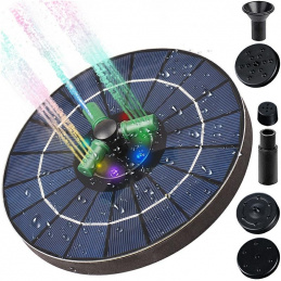 Q33B PLAVAJOČA SOLARNA FONTANA RGB