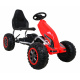 Velik karting na pedala Močan za otroke Rdeč + 100 kg obremenitev + EVA kolesa + Ročna zavora + Športni sedež