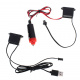 LED ambientalna osvetlitev za avto / avto USB / 12V trak 5m bela