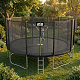 Aga SPORT PRO Trampolin 518 cm Črna + zaščitna mreža + lestev + žep za obutev