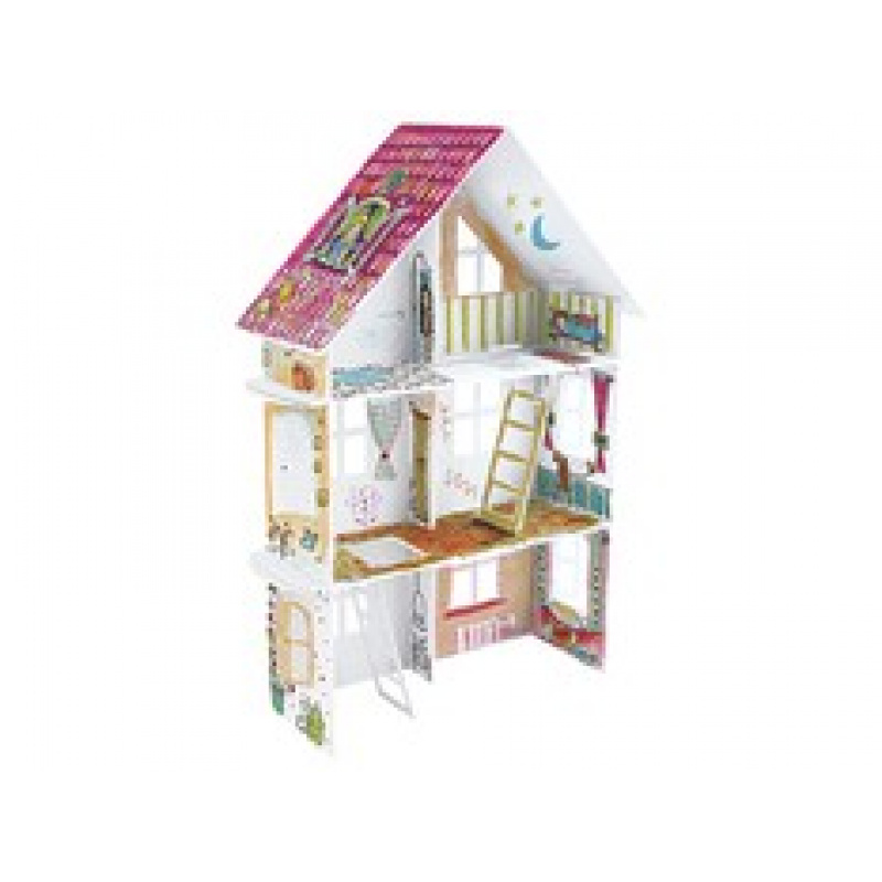 MONUMI 3D Zložljive pobarvanke XXL Street House Pomlad 4+