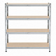 Linder Exclusiv Kovinski regal 160x60x180 cm 4 police