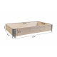 Aga Dvignjena greda 120x80x40 cm