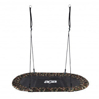 Aga Viseči ovalni gugalnik 150x79 cm Kamuflažni
