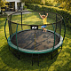 Aga SPORT EXCLUSIVE Trampolin 366 cm Temno zelena + zaščitna mreža + lestev