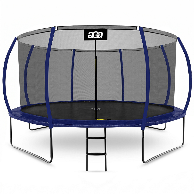 Aga SPORT EXCLUSIVE Trampolin 430 cm Temno modra + zaščitna mreža + lestev