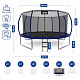 Aga SPORT EXCLUSIVE Trampolin 430 cm Temno modra + zaščitna mreža + lestev