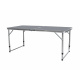 Aga Zložljiva kamping miza 120x60x54/60/70 cm Siva