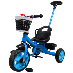 Tricikel T8 moder z ročajem Kolesa EVA Poganjalec