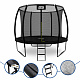 Aga SPORT EXCLUSIVE Trampolin 305 cm Črna + zaščitna mreža + lestev