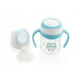 Skodelica z ustnikom 4m+ 120ml LULABI Sova