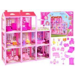 Velika hišica + pohištvo za punčke ZA3075