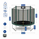 Aga SPORT TOP Trampolin 250 cm Temno zelena + zaščitna mreža + lestev